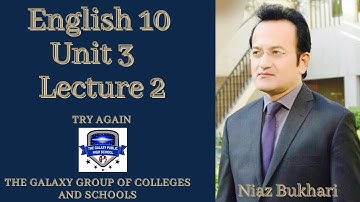 ENGLISH 10TH CLASS | UNIT 3 | TRY AGAIN | LECTURE 2 | EXERCISE | QUESTIONS & ANSWERS |