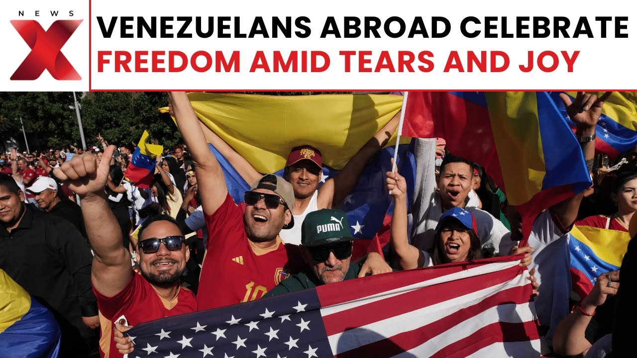 ‘Freedom!’ Tearful Venezuelans in Madrid Celebrate Maduro’s Deposition | NewsX