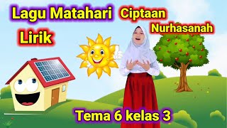 Lagu Matahari ciptaan Nurhasanah