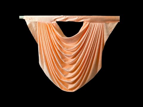 Swag curtain wave design #making #curtains #tutorial #patterns #hindi #howtomake #skirting #balloon