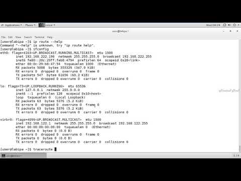 commandto configure network default route in linux system
