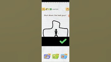 Draw 2 Save Stickman Puzzle Level 124: Shut down the bad guys