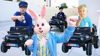 مغامرة الشرطة الغامضة لروما وأوليفر مع أرنب عيد الربيع!