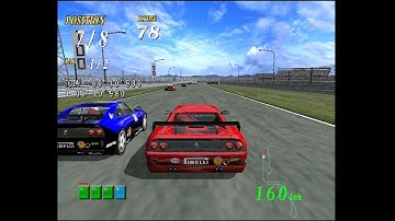 F355 3rd person camera Dreamcast. Real hardware. VGA. 60FPS