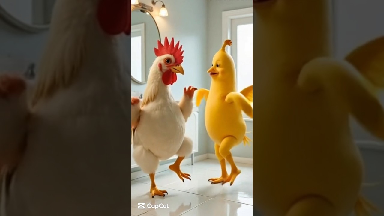 chicken 🐔 banana 🍌 dancing in bathroom 