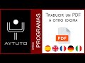 Pasar un PDF a otro idioma (SIN PROGRAMAS)