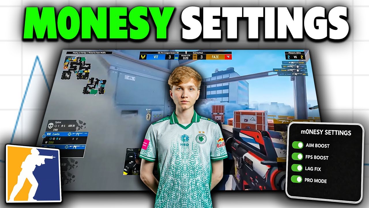 How m0NESY Gets MAX FPS in CS2 | Lag Fix & Pro Setup 2026