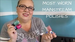 Most Worn Mainstream Polishes with extended bloopers featuring Miss Breanna