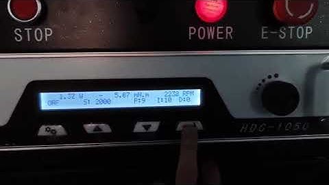 Operation of hysteresis dynamometer (electric motor test) controller HDC1050