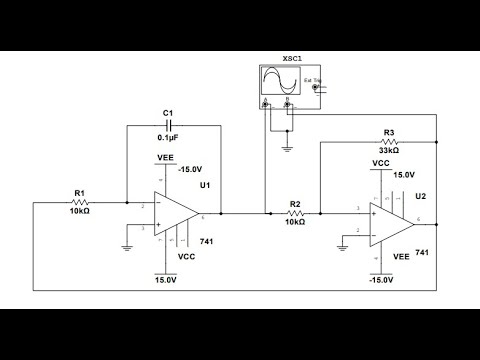 Triangular-Square Generator using op-amp.
