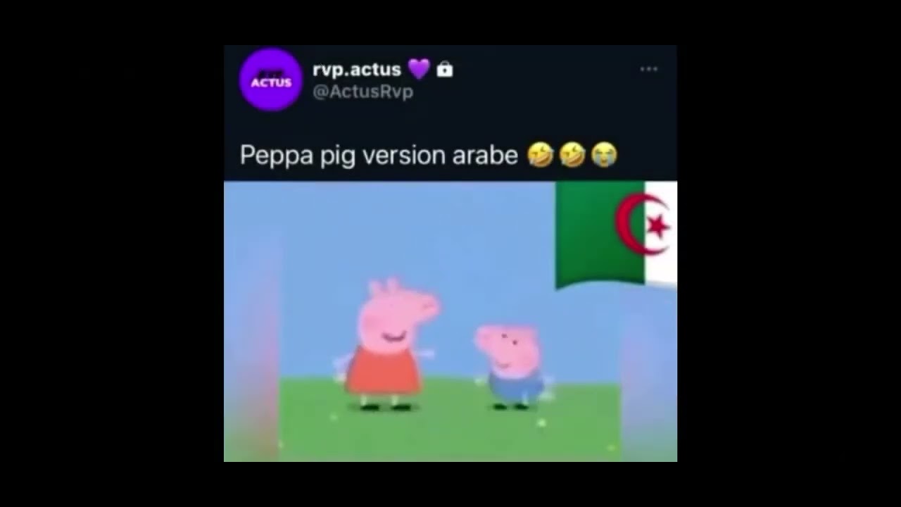 Peppa Pig appris le arabe - YouTube