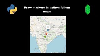 Markers on python folium maps