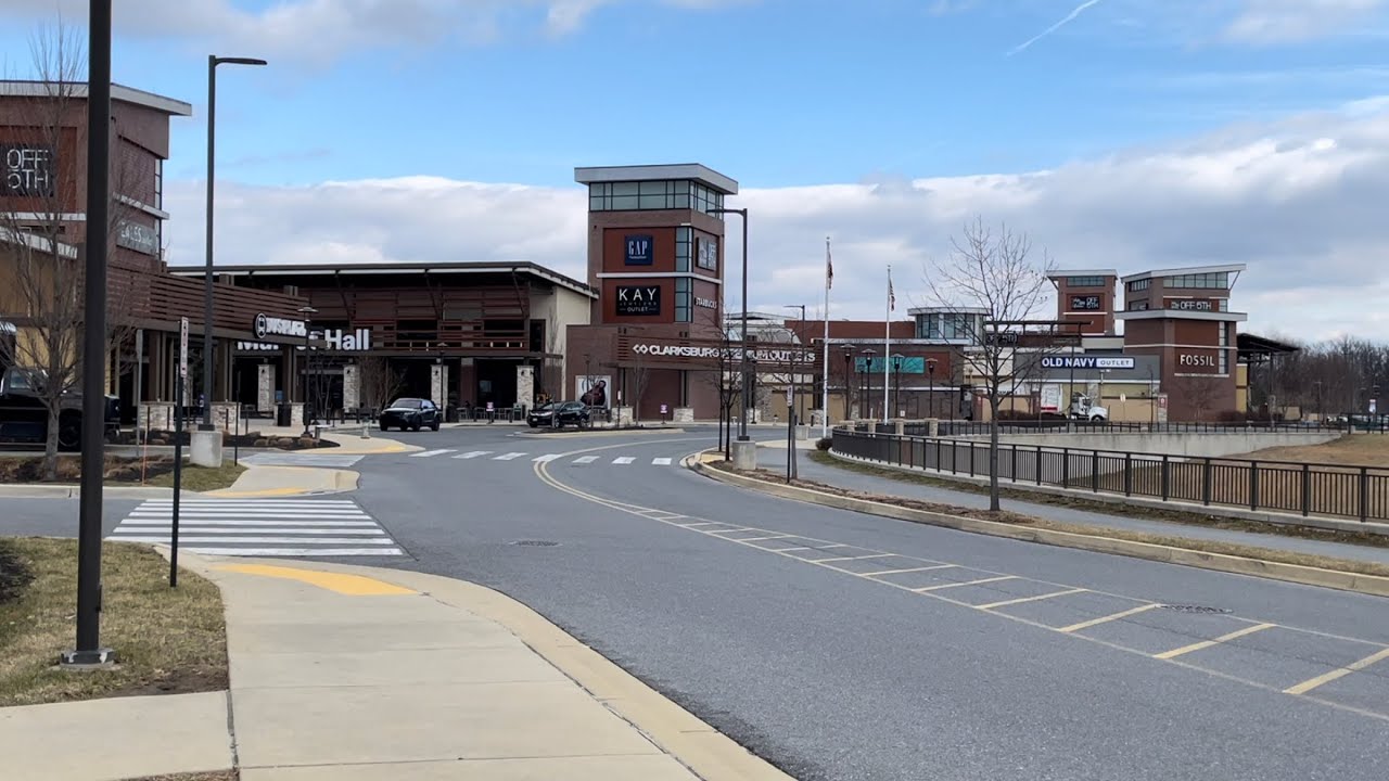 Tour of Clarksburg Premium Outlets Outdoor Mall in Clarksburg
