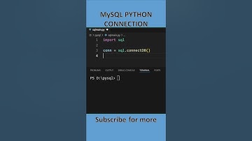Fastest MySQL Python Connection #programming #shorts #mysql