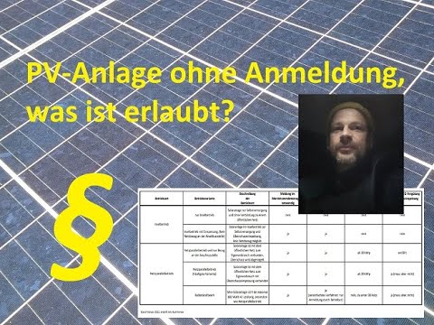 PV-Anlage ohne Anmeldung? Ist das Möglich? Macht das Sinn? Was ist erlaubt? Hier eine Übersicht.