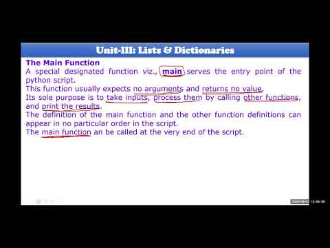 Python Main function and Case Study on Main - YouTube