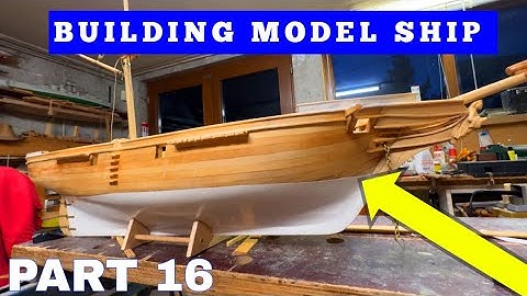How to Building Model Ship, Part 16 - Water Line and Painting || SMS Saida Scale 1/65