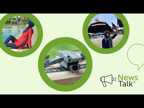 ? News Talk 9: Burkinis ▪ Amazon Drones ▪ Glastonbury