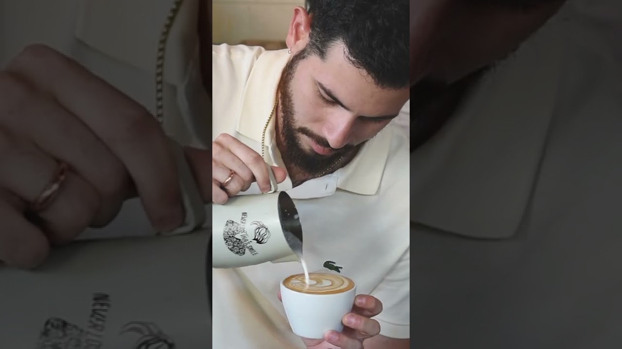 ¡Concurso de Arte Latte Miami!  #Pantalones cortos #Café #Latte #Barista #Artista