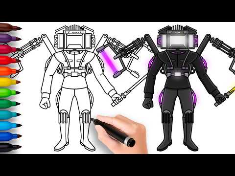 HOW TO DRAW ARMADA UPGRADED TV MAN | Skibidi Toilet Fanmade - Easy Step by Step Drawing