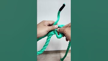 EASY WAY TO EYE SPLICE 3 STRAND ROPE #knot #camping #trending #shorts
