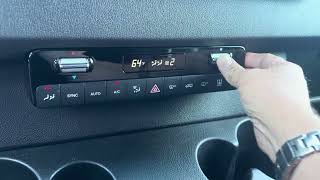 Nashville Vans Rental Agency - How To Use The AC & Heat Controls on a 2019 Mercedes Sprinter