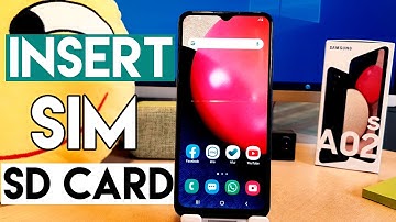 How To Insert SIM & SD Card In Samsung Galaxy A02s