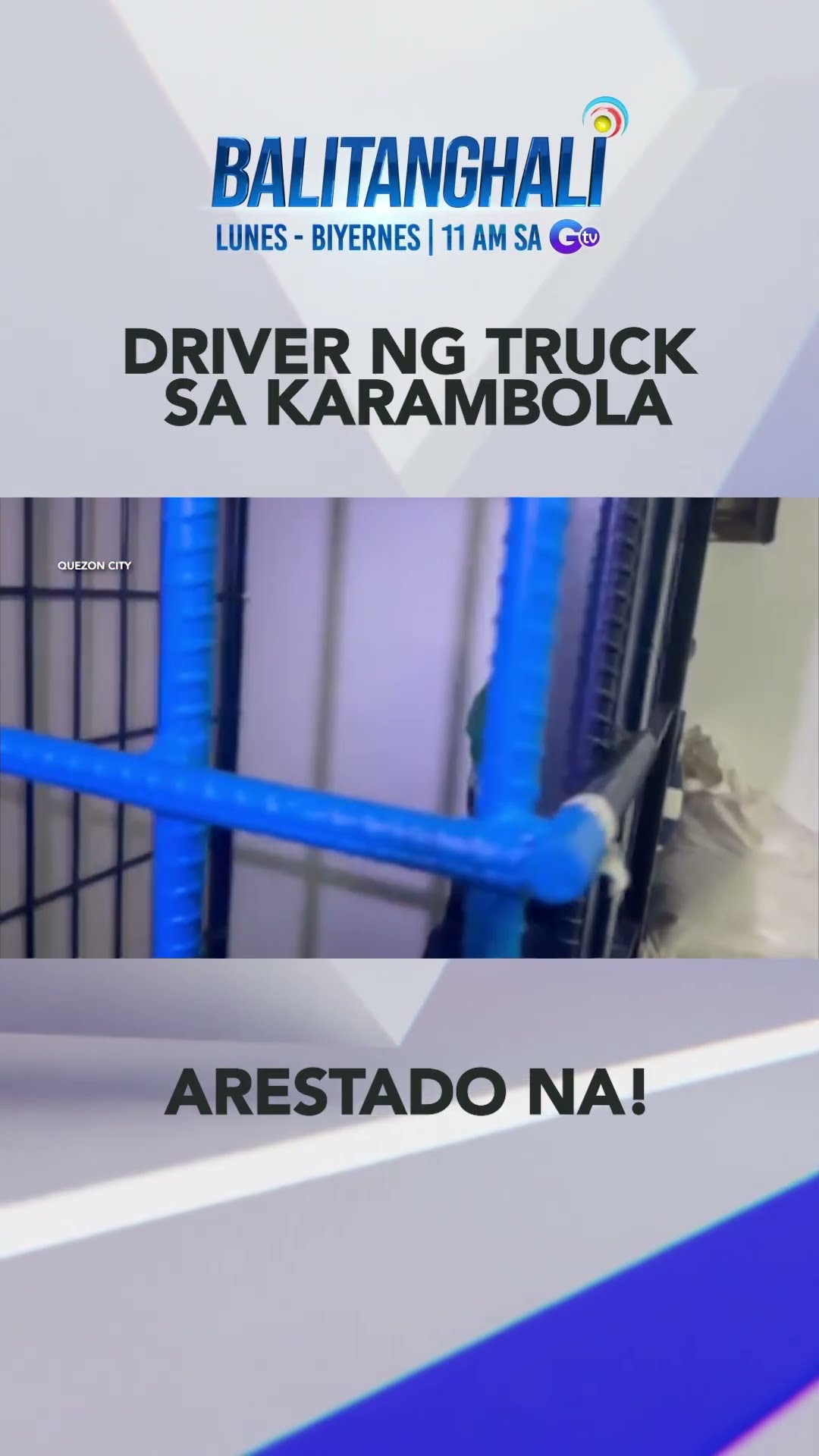 Truck driver na sanhi ng karambola sa Katipunan Flyover, arestado na #shorts | Balitanghali