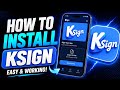 New install ksign with new certificate for iPhone/iPad no computer/revoke