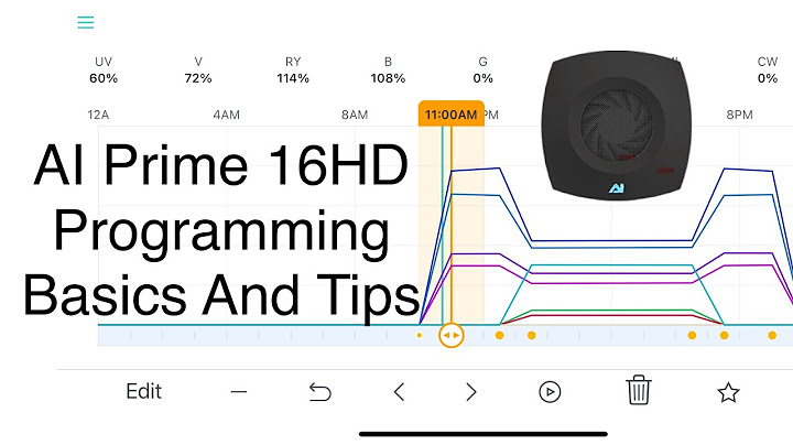 AI Prime 16HD Program Build Basics & Tips myAI App Hydra Aquaillumination Reef LED Light Coral
