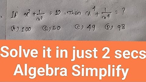 Algebra Best Tricks🥵||Algebra Mathmatics questions🔥💯||Algebra Simplification Questions