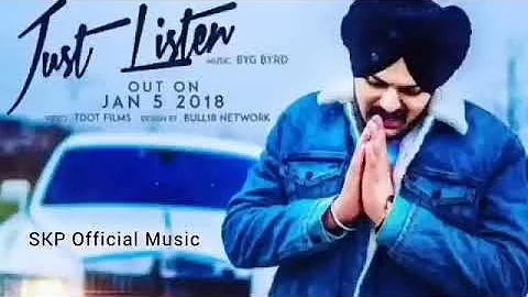 Just listen song | official song | sidhu moose wala | sunny Malton | Byg Byrd #justlisten #bygbyrd