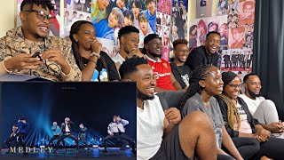 Africans react to BTS - MEDLEY LIVE PERFORMANCE for the First time !!