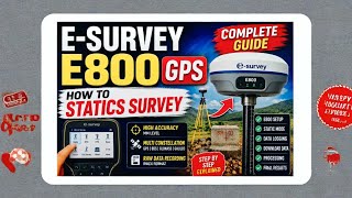 Static survey with GPS e-survey 800  how to do. 
