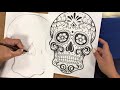 How to draw a sugar skull for day of the dead