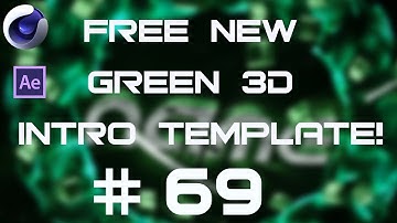 FREE NEW Green 3D Intro Template! #69[Cinema 4D & After Effects]