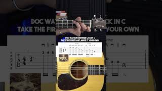 Doc Watson Bluegrass Lick in C