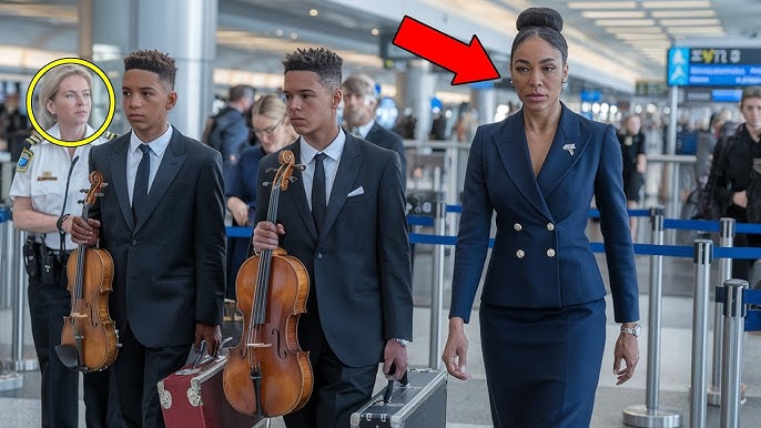 Black Twins Stopped at Boarding Gate — Until Their Mother, the Airline Owner, Shows Up... - YouTube
