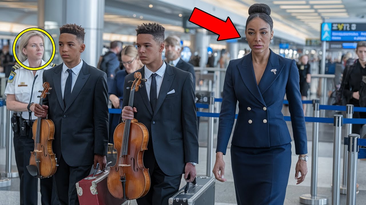 Black Twins Stopped at Boarding Gate — Until Their Mother, the Airline Owner, Shows Up...