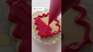 Curious George themed decorated cookies #shorts #cookiedecorating #oddlysatisfying #curiousgeorge