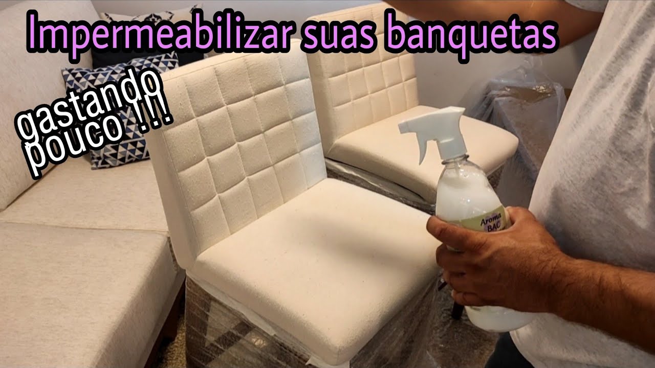 Como impermeabilizar Banquetas em linho, gastando pouco, faça você mesmo