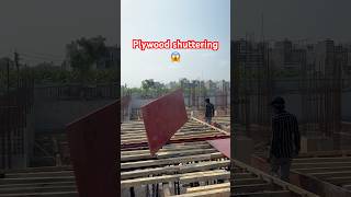 Plywood slab shuttering 👍 construction carpenter work #short #viral #trending #construction #work