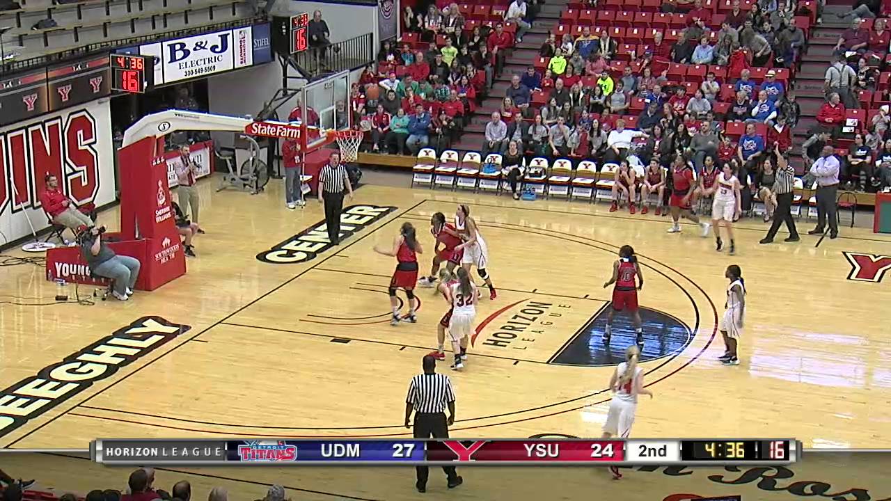 Highlights from the YSU vs Detroit Women's basketball game February 6