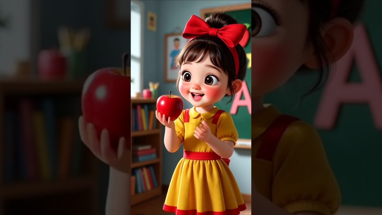 A for Apple 🍎 | Cute Baby Learning Alphabet | Kids Education Video