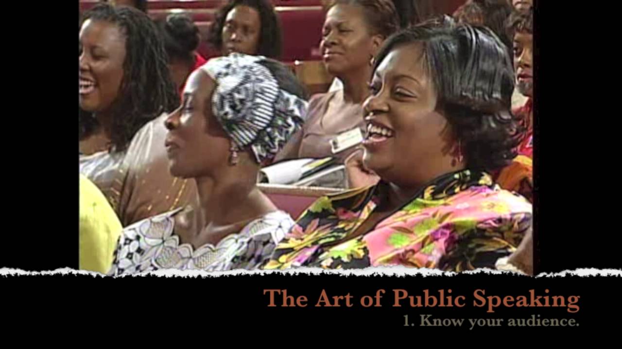 The Art of Public Speaking 1- Know Your Audience - YouTube