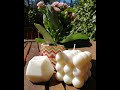 Como hacer velas de cubo de burbuja artesanal con cera de soja / soya BUBBLE CANDLE