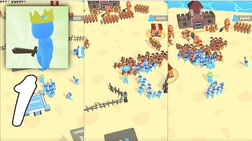 Crowd Conflict Gameplay Walkthrough #1 (Android, IOS)