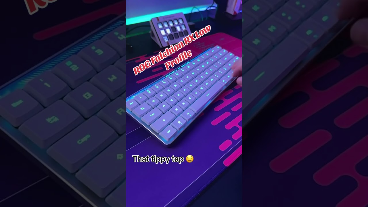 The new ROG Falchion RX Low Profile 65% Mechanical Gaming Keyboard 