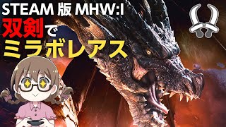 【MHWI】超高画質PC版！ミラボレアス対策装備を作って双剣でソロで討伐したい【STEAM版モンハンアイスボーン】