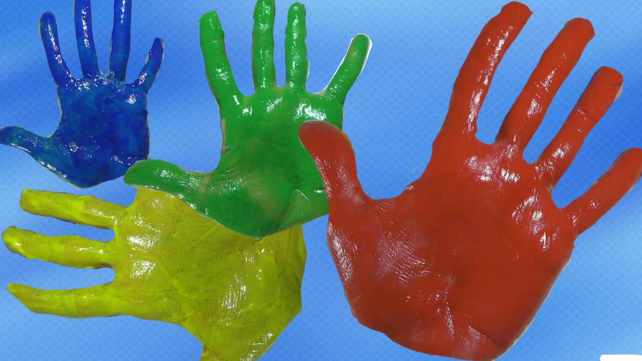 Краски пальчики. Синий пальчик. Пальчиковые краски. Пальчики Учим цвета. Красный пальчик.